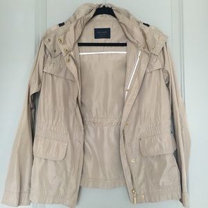 Zara Tan Lightweight Rain Jacket - Like New, Sz S
